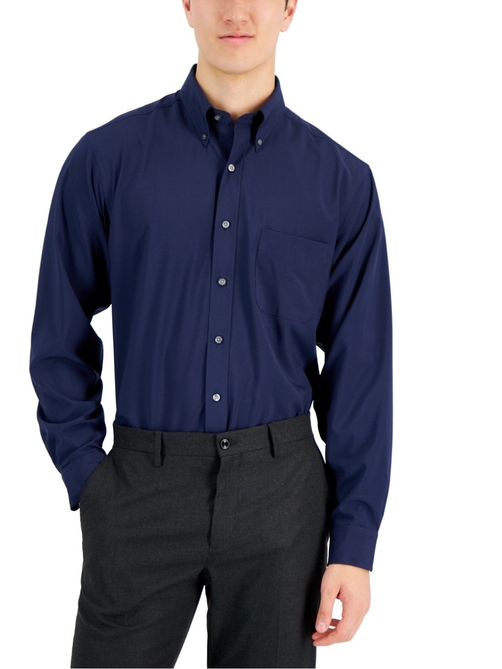 Club Room Men's Regular Fit Traveler Dress Shirt. NWT